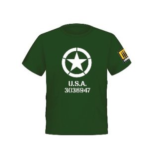 画像1: AMMO[AMIG8077]「アメリカ陸軍 星マーク」 Tシャツ サイズL (1)