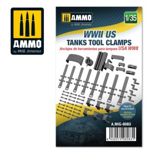 画像1: AMMO[AMIG8083]1/35 WW.II米軍戦車用工具クランプ (1)