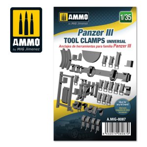 画像1: AMMO[AMIG8087]1/35 III号戦車用工具クランプ (1)