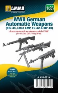 画像1: AMMO[AMIG8910]1/35 WW.II ドイツ軍用自動火器 (StG44、エルマ EMP、FG42、MP40) (1)