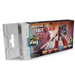 画像1: AMMO[AMIG7158]メタリック メカ　カラ―セット