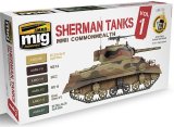 AMMO[AMIG7169]シャーマン戦車 カラーセット Vol.1  WW.IIイギリス連邦