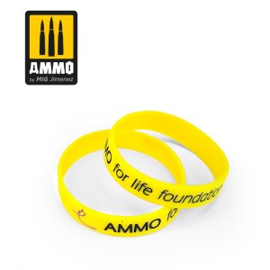 画像1: AMMO[AMIG8058]アモ・フォー・ライフ ブレスレット  190mm (黄色) Lサイズ (1)