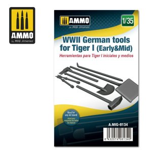 画像1: AMMO[AMIG8134]1/35 ティーガーI (前/中期型)戦車用車載工具 セット (1)