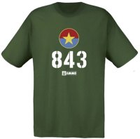 AMMO[AMIG 8031L]北ベトナム軍 T-54 843号車 Tシャツ (L)