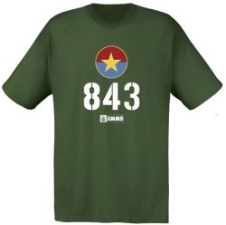 画像1: AMMO[AMIG 8031XL]北ベトナム軍 T-54 843号車 Tシャツ (XL)