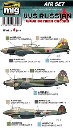 画像2: AMMO[AMIG7224]WW.II VVS (ソ連空軍) 爆撃機用カラーセット