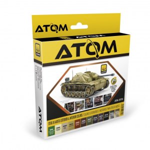 画像1: AMO[ATOM-20730]アトム III号突撃砲 G型 外装色＆内装色セット (1)