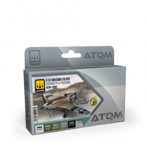 画像1: AMO[ATOM-20907]アトム P-51 マスタング カラーセット (1)