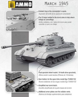 画像3: AMMO[AMIG8500] 1/35 ドイツ軍 重戦車 Sd.Kfz.182キングタイガー ヘンシェル砲塔　1945年 2 in 1 限定版