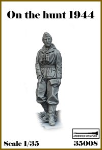 アルデンヌミニチュア[AR35008]1/35 WWII ドイツ 偵察中＃1 周囲を伺う下士官(1体入)