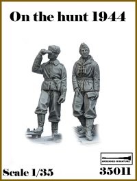 アルデンヌミニチュア[AR35011]1/35 WWII ドイツ 偵察中＃4 立像セット(2体入)