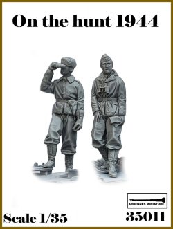 画像1: アルデンヌミニチュア[AR35011]1/35 WWII ドイツ 偵察中＃4 立像セット(2体入)