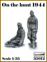 アルデンヌミニチュア[AR35012]1/35 WWII ドイツ 偵察中＃5 警戒セット(2体入)