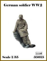 アルデンヌミニチュア[AR35015]1/35 WWII ドイツ軍兵士＃1 寄りかかる兵士(1体入)