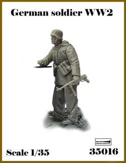 画像1: アルデンヌミニチュア[AR35016]1/35 WWII ドイツ軍兵士＃2 前方を伺う兵士(1体入)