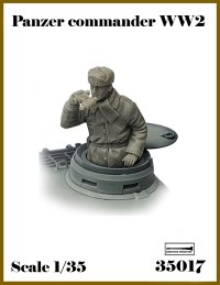 アルデンヌミニチュア[AR35017]1/35 WWII ドイツ軍兵士＃3 前方を視察する車長(1体入)
