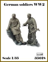 アルデンヌミニチュア[AR35018]1/35 WWII ドイツ軍兵士＃4 前方視察セット(2体入)