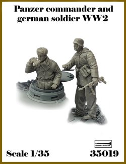 画像1: アルデンヌミニチュア[AR35019]1/35 WWII ドイツ軍兵士＃5 車長と下士官セット(2体入)