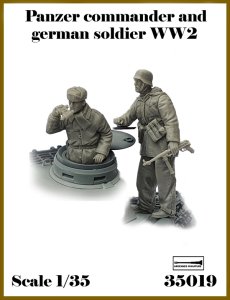 画像1: アルデンヌミニチュア[AR35019]1/35 WWII ドイツ軍兵士＃5 車長と下士官セット(2体入) (1)