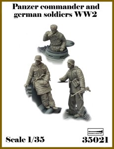 画像1: アルデンヌミニチュア[AR35021]1/35 WWII ドイツ軍兵士＃7 フルセット(3体入) (1)