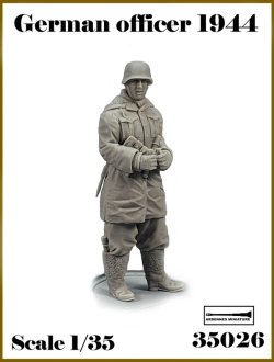 画像1: アルデンヌミニチュア[AR35026]1/35 WWII ドイツ軍兵士1944-45＃2 双眼鏡を持つ将校(1体入)