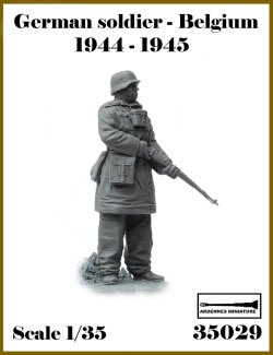 画像1: アルデンヌミニチュア[AR35029]1/35 WWII ドイツ ベルギーの戦い1944-1945＃2 小銃を持つ兵士(1体入)