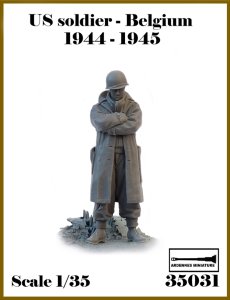 画像1: アルデンヌミニチュア[AR35031]1/35 WWII アメリカ ベルギーの戦い1944-1945＃4 腕組みする兵士(1体入) (1)