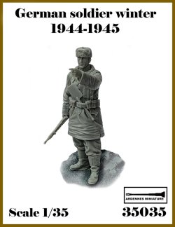 画像1: アルデンヌミニチュア[AR35035]1/35 WWII ドイツ 冬季装備の兵士1944-1945＃2 指を差す兵士(1体入)
