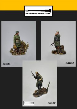 画像4: アルデンヌミニチュア[AR35035]1/35 WWII ドイツ 冬季装備の兵士1944-1945＃2 指を差す兵士(1体入)