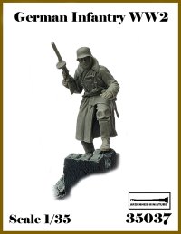 アルデンヌミニチュア[AR35037]1/35 WWII ドイツ軍歩兵＃1 PPSh-41を持つ兵士(1体入)