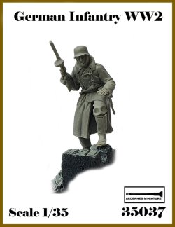 画像1: アルデンヌミニチュア[AR35037]1/35 WWII ドイツ軍歩兵＃1 PPSh-41を持つ兵士(1体入)