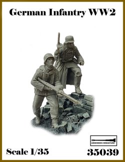画像1: アルデンヌミニチュア[AR35039]1/35 WWII ドイツ軍歩兵＃3 東部戦線セット(2体入)