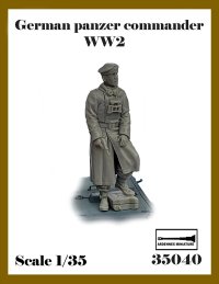 アルデンヌミニチュア[AR35040]1/35 WWII ドイツ 大戦初期の戦車兵＃1 拳銃を持つ戦車指揮官(1体入)