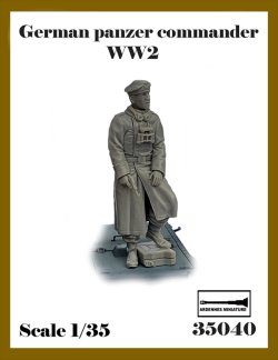 画像1: アルデンヌミニチュア[AR35040]1/35 WWII ドイツ 大戦初期の戦車兵＃1 拳銃を持つ戦車指揮官(1体入)