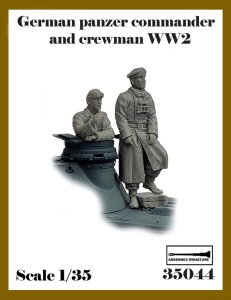 画像1: アルデンヌミニチュア[AR35044]1/35 WWII ドイツ 大戦初期の戦車兵＃5 前線指揮セット(2体入) (1)