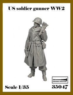 画像1: アルデンヌミニチュア[AR35047]1/35 WWII アメリカ 冬季欧州戦線の機関銃手(1体入)