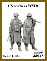 アルデンヌミニチュア[AR35048]1/35 WWII アメリカ 機関銃チームセット(2体入)