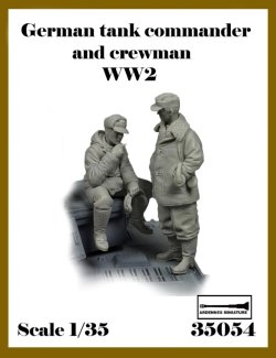 画像1: アルデンヌミニチュア[AR35054]1/35 WWII ドイツ軍 休憩中の冬期戦車長&戦車兵セット＃1(2体入)