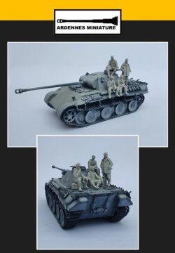 画像5: アルデンヌミニチュア[AR35054]1/35 WWII ドイツ軍 休憩中の冬期戦車長&戦車兵セット＃1(2体入)