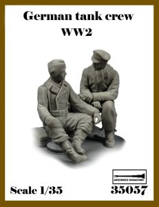 画像1: アルデンヌミニチュア[AR35057]1/35 WWII ドイツ軍 休息中の冬期戦車兵セット＃2(2体入) (1)