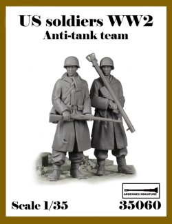 画像1: アルデンヌミニチュア[AR35060]1/35 WWII アメリカ軍歩兵 対戦車チームセット(2体入)