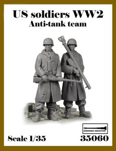 画像1: アルデンヌミニチュア[AR35060]1/35 WWII アメリカ軍歩兵 対戦車チームセット(2体入) (1)