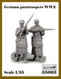 アルデンヌミニチュア[AR35063]1/35 WWII ドイツ軍降下猟兵 警戒セット(2体入)