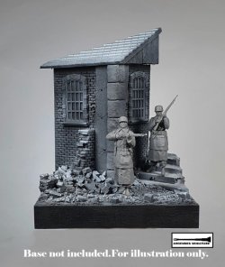 画像2: アルデンヌミニチュア[AR35063]1/35 WWII ドイツ軍降下猟兵 警戒セット(2体入)