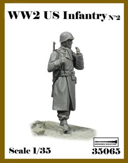 画像1: アルデンヌミニチュア[AR35065]1/35 WWII アメリカ陸軍歩兵No.2 マフラーを巻いた歩兵