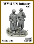 アルデンヌミニチュア[AR35066]1/35 WWII アメリカ陸軍歩兵セット＃1(2体入)