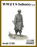 アルデンヌミニチュア[AR35067]1/35 WWII アメリカ陸軍歩兵No.3 弾薬箱を持つ歩兵