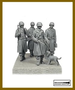 画像2: アルデンヌミニチュア[AR35068]1/35 WWII アメリカ陸軍歩兵No.4 M1919機関銃を持つ歩兵
