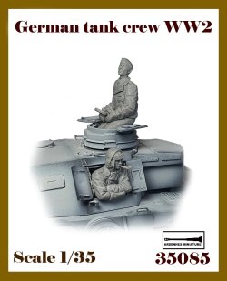 画像1: アルデンヌミニチュア[AR35085]1/35 WWII ドイツ 冬季装備の戦車兵セット(2体入)
